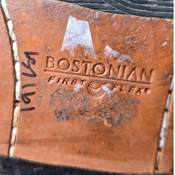 Bostonian Women's Loafers Size 8.5 Brown Woven Leather Penny Slip-On minimalist - Picture 10 of 11